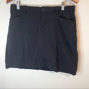Eddie Bauer Black Quick Dri Skirt w/Built In Shorts